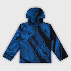 Женская ветровка Тёмный синий абстракция