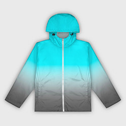 Женская ветровка Серо-голубой светлый градиент