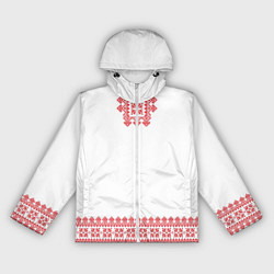 Женская ветровка Славянский орнамент и узоры - вышиванка рубаха бел