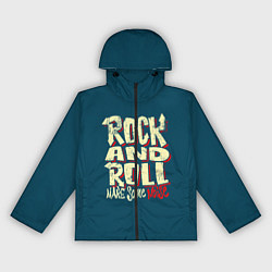 Ветровка с капюшоном женская Рок н ролл шум, цвет: 3D-черный