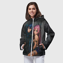 Ветровка с капюшоном женская Ситлали и Оророн, цвет: 3D-белый — фото 2