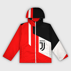 Ветровка с капюшоном женская Juventus sport geometry, цвет: 3D-белый