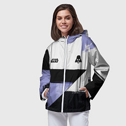Ветровка с капюшоном женская Дарт Вейдер Звездные войны, цвет: 3D-белый — фото 2