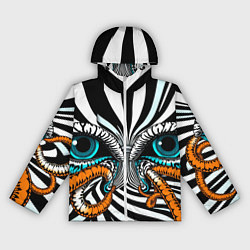 Ветровка с капюшоном женская Глаз и щупальца, цвет: 3D-белый