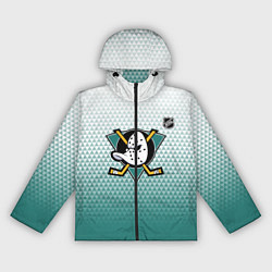 Женская ветровка Анахайм Дакс - зеленая геометрия