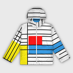 Женская ветровка В стиле мондриана