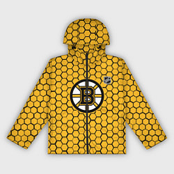 Женская ветровка Бостон Брюинз - желтые соты