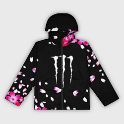 Ветровка с капюшоном женская Monster energy sakura, цвет: 3D-черный