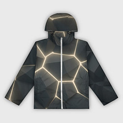 Женская ветровка Объемные серые плиты