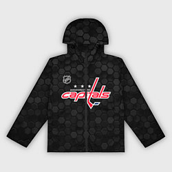 Женская ветровка Вашингтон Кэпиталз - черные соты
