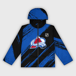 Ветровка с капюшоном женская Колорадо Эвеланш - синий и черный, цвет: 3D-черный