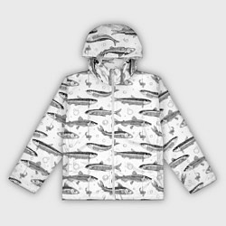 Женская ветровка Корюшка паттерн