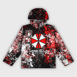 Ветровка с капюшоном женская Амбрелла текстура хаоса, цвет: 3D-черный