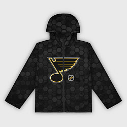 Женская ветровка Сент Луис Блюз - черные соты