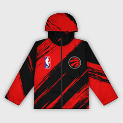 Женская ветровка Торонто Рэпторс - красные потертости