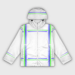 Женская ветровка Neon white green light blue