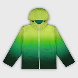 Женская ветровка Градиент укропное зеленое омбре
