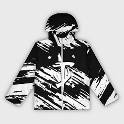 Ветровка с капюшоном женская Doom краски полосы, цвет: 3D-белый
