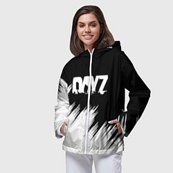 Ветровка с капюшоном женская Dayz штрихи красок, цвет: 3D-белый — фото 2