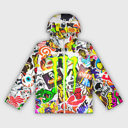 Женская ветровка Monster energy стикеры бренды