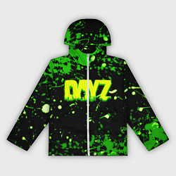 Ветровка с капюшоном женская Dayz кислотные краски лого, цвет: 3D-белый