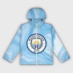 Ветровка с капюшоном женская Фк Манчестер Сити, цвет: 3D-белый