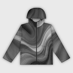 Женская ветровка Серые волны абстракция однотонная