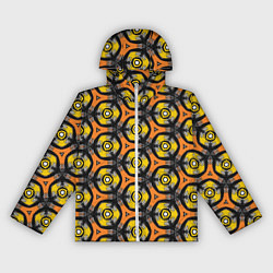 Ветровка с капюшоном женская Замысловатые соты, цвет: 3D-белый