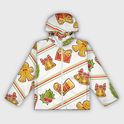 Ветровка с капюшоном женская Рождественский дух, цвет: 3D-белый