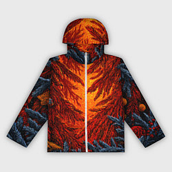 Женская ветровка Новогодние ветки елок