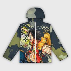 Ветровка с капюшоном женская One Piece, цвет: 3D-белый