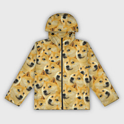 Ветровка с капюшоном женская Doge, цвет: 3D-черный